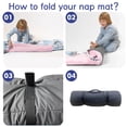 thumbnail image 5 of KAINSY Personalized Elephant Toddler Nap Mat with Name for Boys & Girls – Soft Kids Sleeping Bag with Pillowcase & Blanket – Ideal for Daycare, Preschool, Kindergarten, Camping & Travel, 5 of 8