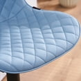 thumbnail image 4 of YOUNIKE Upholstered Bar Stools Set of 2 PU Leather Adjustable Counter Bar Stools with Back, Blue, 4 of 6