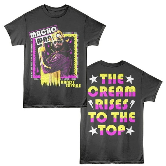 Macho Man Cream Rises to the Top Men's T Shirt (Charcoal, AdultS)