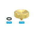 thumbnail image 3 of Uxcell Shutter Release Button Soft Shutter Release Button Copper Camera Shutter Button Carved, Golden 2 Pack, 3 of 6