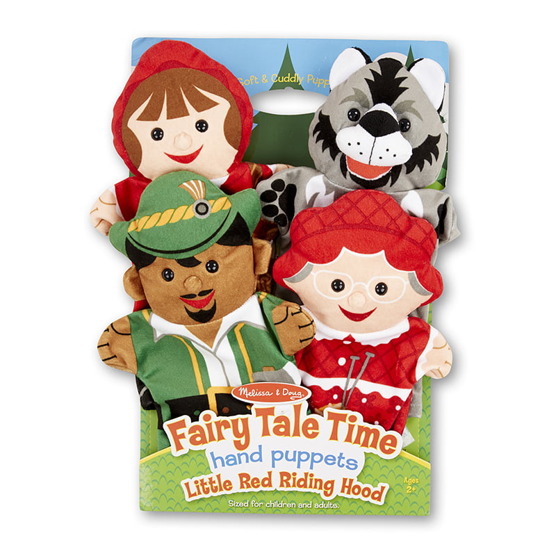 Show Time Fairy Tale Little Red Riding Hood Set of 4 Large Hand Puppets 