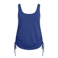 thumbnail image 1 of fatyb Plus Size Tank Tops for Women Drawstring Side Sleeveless T-Shirts Womens Casual Loose Blouses, 1 of 7