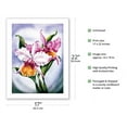 thumbnail image 2 of Pink Orchid Hawaii - Vintage Hawaiian Airbrush Art by Ted Mundorff c.1940s - Bamboo Fine Art 290gsm Paper (Unframed) 17x22in, 2 of 4