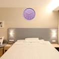 thumbnail image 5 of Uxcell 8 inch Plastic Wall Clock 3D Number Quartz Battery Operated Silent Non-Ticking Round Wall Clocks Purple, 5 of 6