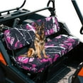 thumbnail image 2 of Uorisanigo UTV Seat Covers Set with Elastic Band, Anti-Scratch Pink Hunting Camo Forest UTV Bench Seat Cover Fits for Kawasaki Mule 4010 2009-2023 2025 Durable Fabric Padded Protector, 2 of 7