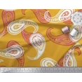 thumbnail image 2 of Soimoi Poly Georgette Fabric Artistic Paisley Printed Fabric 1 Yard 52 Inch Wide, 2 of 3