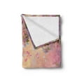 thumbnail image 2 of Nature Soft Flannel Fleece Throw Blanket, Abstract Composition of Japanese Flourishing Spring Nature in Asia, Cozy Plush for Indoor and Outdoor Use, 60" x 80", Peach Lavender, by Ambesonne, 2 of 5