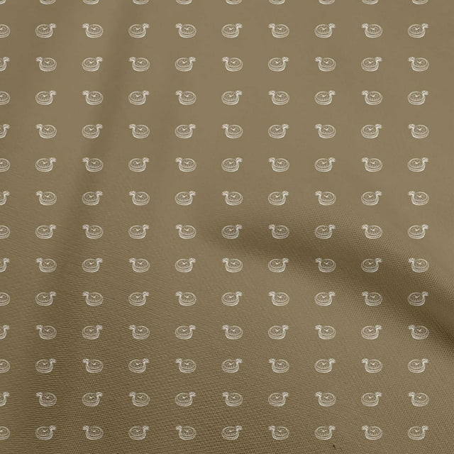 oneOone Polyester Spandex Dark Olive Green Fabric Minimal Retro Watch Craft Projects Decor Fabric Printed By The Yard 56 Inch Wide
