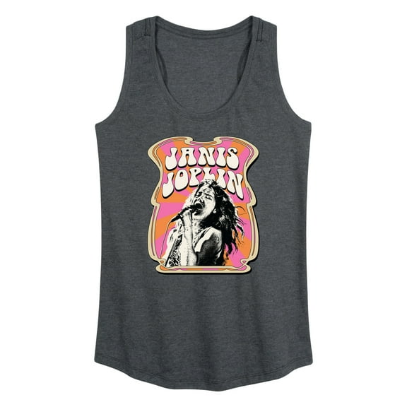 Janis Joplin - Poster Style - Women's Racerback Tank Top