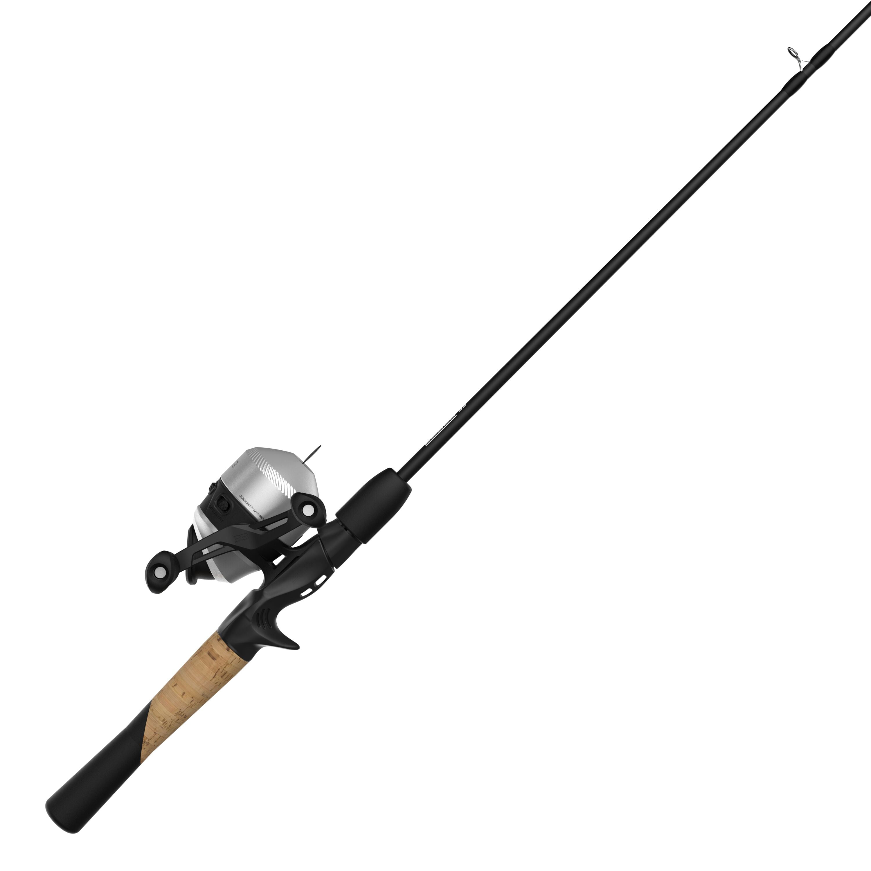 Zebco 33 bass and gamefish 5'8" medium action spincast combo with Strike King baits