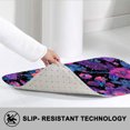 thumbnail image 2 of 1pc Floral Pattern Absorbent Non-Slip Bathroom Thickened Flannel Rug Decor,Soft,Quick Drying,Suitable For Indoor/outdoor Use,Bathrooms,Bedrooms,Kitchens,Terrace,Laundry Rooms,16"x24", 2 of 7