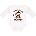 thumbnail image 3 of Inktastic Nana's Little Monkey Boys or Girls Long Sleeve Baby Bodysuit, 3 of 5