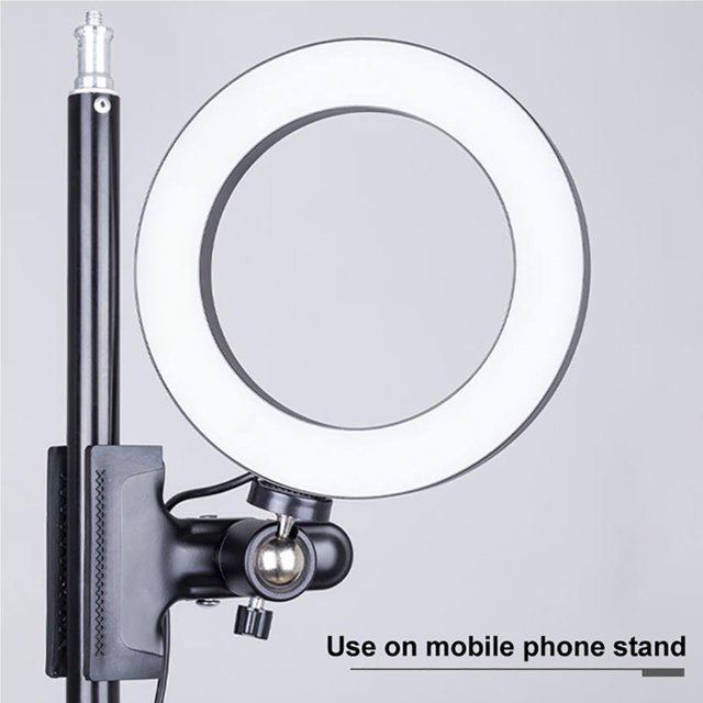 pitrice 20CM Ring Fill Light For Mobile Phone Computer Live Broadcast Video Adjustable Beauty Selfie Ring Light Fill Light