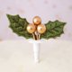 thumbnail image 5 of 24 piezas de adornos para palillos de pastel de Navidad, corona de árbol de Navidad en 3D con adornos para cupcakes con lazo, decoración para fiestas (patrón aleatorio), 5 of 7