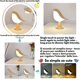thumbnail image 5 of 2 Table Lamp Wireless, LED Bedside Lamp, Dimmable 3-Color Touch Night Light, Portable Rechargeable Table Lamp for Bedroom Living Room Terrace Patio, 5 of 5