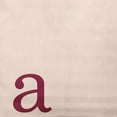 thumbnail image 2 of Simply Daisy 18" x 18" Modern Monogram Decorative Throw Pillow, Cranberry, 2 of 3