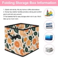 thumbnail image 3 of RATGDN Collapsible Fabric Cube Storage Bin with Double Handles for Living Room Bedroom Office Black - Orange Juice Fruit, 3 of 7