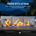 thumbnail image 6 of CozyHome 43" Outdoor Fire Pit Table 50,000 BTU Propane Patio Gas Firepit with Lid, Glass Shield & Waterproof Cover, 6 of 7