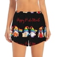 thumbnail image 4 of Lsque Lgbt Gnome Printed Women's Running Shorts with Liner Pockets,Elastic Quick Dry Workout Athletic Gym Yoga Shorts,Womens High Waist Shorts-XX-Large, 4 of 9