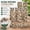 16" L x 5.5" W Rectangles, variant on Natural River Rock Stepping Stones for Garden Walkway - Round Pebble Paver Mats with Mesh Backing - Outdoor Patio Path Lawn Landscaping Stones (6 Pack, 9 Inch)