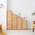 thumbnail image 6 of Cterwk Bedside Table Storage Cabinet Freestanding Corner Cabinets Storage Table with 4 Drawers, 6 of 9