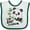 White and Green, variant on Inktastic My Aunt Loves Me Cute Panda Boys or Girls Baby Bib