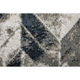 thumbnail image 5 of Feizy Micah Modern Chevron, Black/Gray/Silver, 6'7" x 9'6" Area Rug Easy Care Stain Resistant Fade Resistant Industrial Distressed Floor Rug for Living room Bedroom, 5 of 7