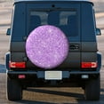 thumbnail image 3 of Kll Lilac Glittering Tire Cover,Universal Wheel Tire Cover For Trailer, Rv, Suv, Truck,Camper And Many Vehicle,(17 Inch), 3 of 7