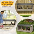 thumbnail image 6 of Gowoodhut Chicken Nesting Box, 3 Compartments Wooden Chicken Coop, Wall-Mounted Nesting Boxes for Chickens, 6 of 7
