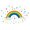 Multicolor 1PCS, variant on Home Decor Rainbow Sign Sticker Decal Bedroom Art Mural