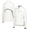 Women's Zero Restriction White Kentucky Derby 150 Sofia Quarter-Zip Pullover Top
