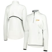 Women's Zero Restriction White Kentucky Derby 150 Sofia Quarter-Zip Pullover Top