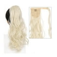 thumbnail image 3 of 22" Long Wave Ponytail Natural Wavy Synthetic Wrap Around Ponytail Hairpiece for Women Extension Magic Paste Heat Resistant, 3 of 25
