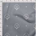 thumbnail image 4 of oneOone Cotton Jersey Gray Fabric Block Dress Material Fabric Print Fabric By The Yard 58 Inch Wide, 4 of 6