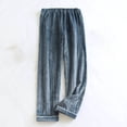 thumbnail image 2 of jtjvou Women's Coral Fleece Pajama Lounge Pants - Comfy Warm Sleepwear With Pockets - Velvet Home Long Pants Blue L, 2 of 10