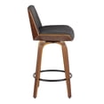 thumbnail image 5 of Corazza Counter Stools for Kitchen Counter in Fabric and Walnut Wood, Counter Height Chairs, Bar Stools Set of 2, Counter Height Chairs, Bar Stools For Kitchen Island, 5 of 6