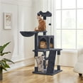 thumbnail image 3 of Yaheetech 53.5'' Multilevel Cat Tree Condo with Scratching Post, Dark Gray, 3 of 9