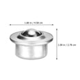 thumbnail image 2 of unbranded 4Ud Rodamientos De Bola Giratorios De Acero Carbono Para Muebles Y Equipos Industriales Color Plateado, 2 of 8