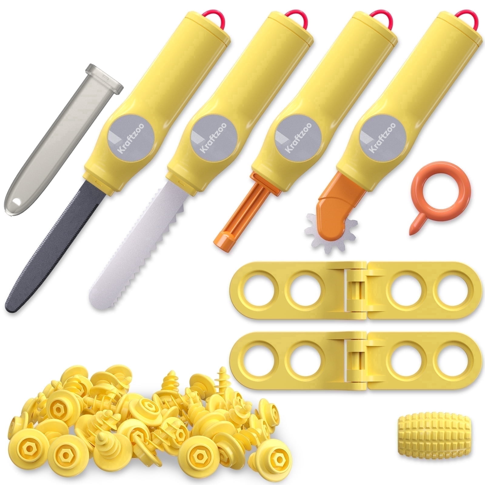 132 PCS Cardboard Cutter Tools for Kids, DIY Construction Cutting Tools Kit & Educational Toys for Family & Team Projects – Creative STEM Building Kit for Boys & Girls Ages 5+