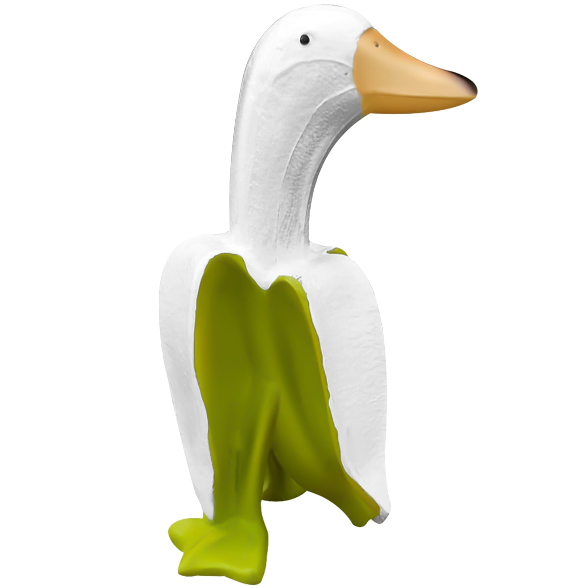AoHao Banana Duck Statue Funny Cute Peeled Banana Duck Cute Decoratie