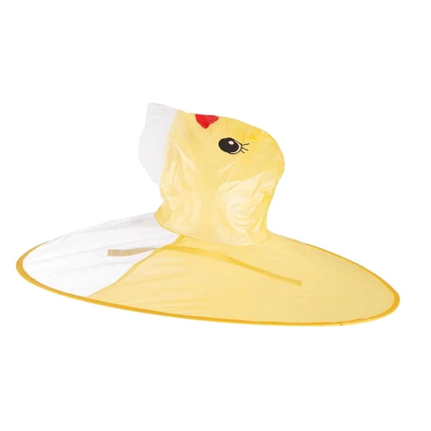 Chubasquero para niños, sombrero con , prendas de vestir, Poncho de PVC, impermeable para jardín al aire libre, playa M Para 125 a 150cm