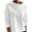 White-01, variant on Ultrave Womens Pullover Sweatshirts Baggy Fit Solid Color Long Sleeve Womens Tops
