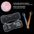 thumbnail image 1 of Cucharas De Silicona Para Bebés De 2 Piezas, Cucharas De Punta Suave Para Bebés De Más De 4 Meses Con Caja, Grado Alimenticio, Disipación De Calor Rápida, Tamaño Perfecto,, 1 of 8