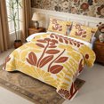 thumbnail image 3 of Manfei Cottagecore Blossom Bed Spread Queen 3pcs,Vintage Flowers Leaves Queen Coverlet Set,1 Quilt and 2 Pillowcases, 3 of 7