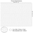 thumbnail image 4 of Chicken Wire 16.9in x 32.8ft for Crafts and Gardening Galvanized Hexagonal Wire Mesh Chicken Fence, 4 of 6