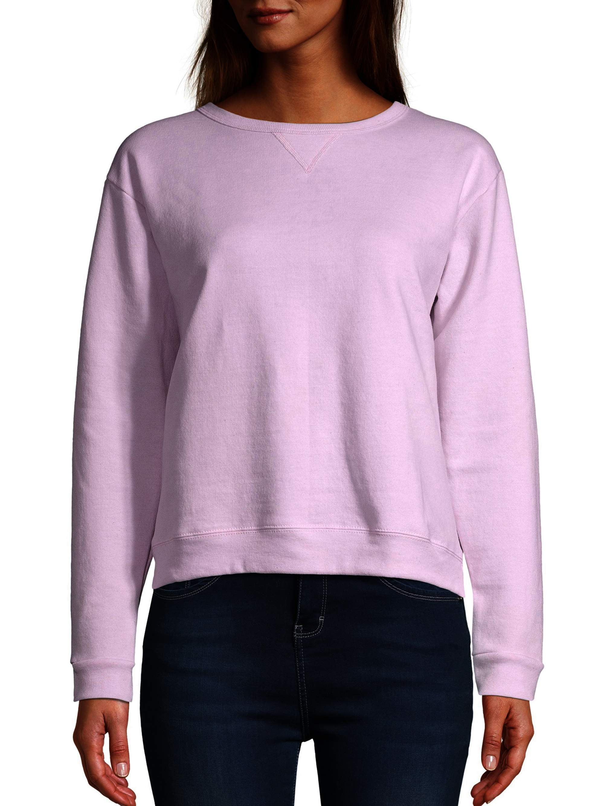 Hanes Womens V-Notch Pullover Fleece Sweatshirt - Walmart.com