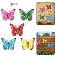 thumbnail image 5 of CHENGSI for Colorful Metal Butterfly Garden Decor - Outdoor Wall Art for Yard, Lawn, Patio - Rust-Resistant Handcrafted Sculpture - Indoor Home Decoration - 11cm x 9cm (4.33\" x 3.54\"), 5 of 7