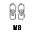 thumbnail image 1 of 2Pcs M8 Stainless Steel Bea Hooks, 360 degree Rotational Device Hanging Accessory for , Hammock , Climbing Rope, Yoga, 1 of 8
