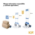thumbnail image 3 of Diablito de Carga Extensible Carrito Plegable 100kg Kingsman, 3 of 4