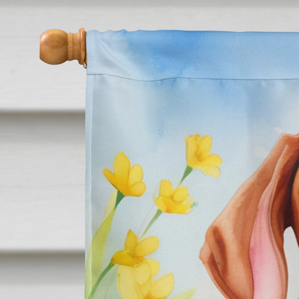 Vizsla Easter Egg Hunt House Flag 28 in x 40 in
